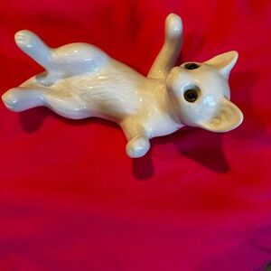 Ceramic Cat Figurine - Cream